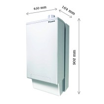 Sistema ibrido Daikin HPU Hybrid in pompa di calore e caldaia a condensazione per riscaldamento e acqua sanitaria 5 kW