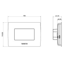 Unità centrale touchscreen WiFi BT-CT02 RF bianco -  Sistema Watts Vision