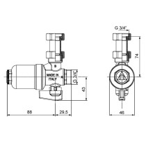 Filtro defangatore magnetico sottocaldaia