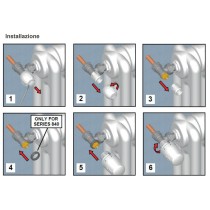 Testa termostatica per valvole termostatizzabili e termostatiche per radiatori