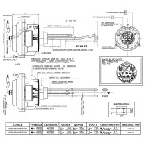 Bollitore vetrificato 200 lt per produzione ACS, dotato di resistenza elettrica monofase 3 Kw