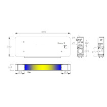 Fan coil GRIMPER ultra piatto per installazione a parete, alta potenza frigorifera 1,70 kW / potenza calorica 2,45 kW