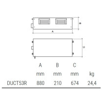 Canalizzato Mono Super DC R32 da 5 KW con predisposizione WiFi e unità esterna