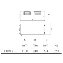 Canalizzato Mono Super DC R32 da 7 kw con predisposizione WiFi e unità esterna