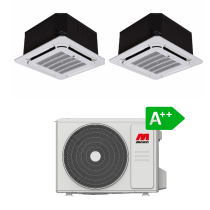 Cassetta dual split DC Inverter R32 da 5,27 KW con predisposizione WiFi 12000 + 12000