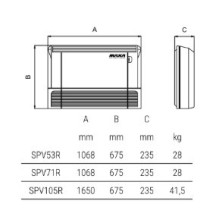 Climatizzatore soffitto pavimento dual split DC Inverter R32 da 8,18 KW con predisposizione WiFi 18000 + 18000