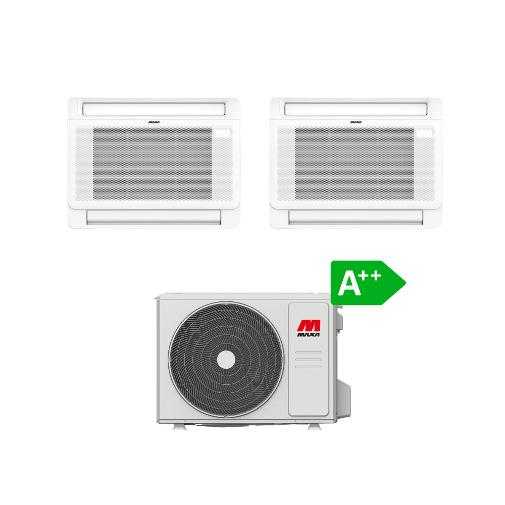 Console dual split Super DC R32 da 3,52 KW con predisposizione WiFi 12000 + 12000