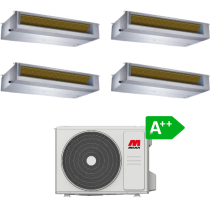 Canalizzato quadri split Super DC R32 da 8,18 kw con predisposizione WiFi 9000 + 9000 + 9000 + 9000