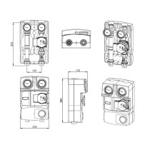 Modulo idraulico a due vie diretto con attacco da 1" F, pompa UPM3 Hybrid 25/70 senza by-pass