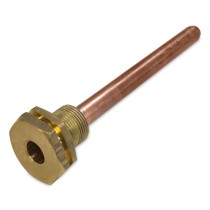 Pozzetto guaina da 1/4" per sonda di temperatura - Lunghezza 95 mm, diametro interno 7 mm