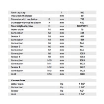 Accumulo da 500 lt FISH S4 100 X per impianti di riscaldamento