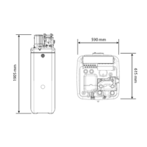 Sistema Bivalente Daikin Compact R32 4 kW in pompa di calore aria-acqua per riscaldamento, raffrescamento, acqua sanitaria e col