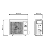 Sistema Bivalente Daikin Compact R32 4 kW in pompa di calore aria-acqua per riscaldamento, raffrescamento, acqua sanitaria e col