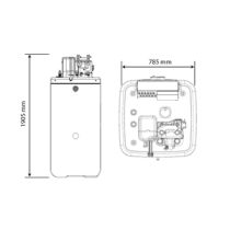 Sistema Bivalente Daikin Compact R32 4 kW in pompa di calore aria-acqua per riscaldamento, raffrescamento, acqua sanitaria e col