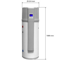 Scaldacqua in pompa di calore da 300 litri CALIDO ad alta efficienza energetica