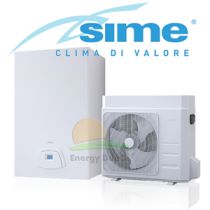 Edea Hybrid ECO V 25/55-8 Sistema ibrido Sime a pompa di calore da 8 kW per riscaldamento, raffrescamento e ACS