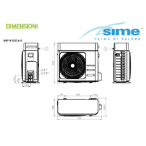 Edea Hybrid ECO V 25/55-8 Sistema ibrido Sime a pompa di calore da 8 kW per riscaldamento, raffrescamento e ACS