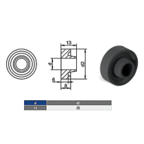 Guarnizione in EPDM per vite doppio filetto M10