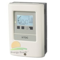 Gruppo di pompaggio solare a due vie da 1" M, disaeratore, centralina MTDC, flussometro 8-28 l/min, circolatore alta efficienza