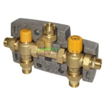 Kit termostatico di collegamento solare-caldaia isolato da 3/4"M