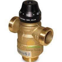 Valvola miscelatrice termostatica asimmetrica Multimix regolabile da 20 a 45°C con funzione antiscottatura 1"