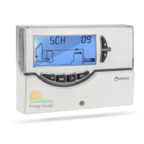 Centralina elettronica digitale Elios 25 standard completa di sonde per impianti solari termici, gestisce fino a 20 tipi di impi