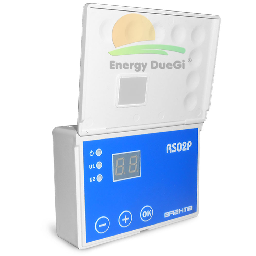 Centralina elettronica digitale RS02P completa di sonde per impianti solari termici