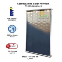 Pannello solare termico piano EFMAX certificato verticale superficie 1,50 mq