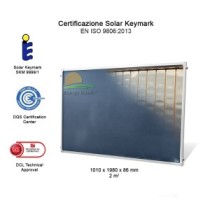 Pannello solare termico piano EFMAX certificato orizzontale superficie 2 mq