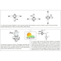 Valvola di scarico termico a doppia sicurezza 3/4" F per caldaie a combustibile solido, con attacco del capillare orientabile - 