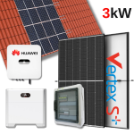 Kit impianto fotovoltaico 3kW con accumulo HUAWEI 5kW