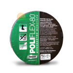 POLIFEX-80 Viscoelastic adhesive tape made of butyl putty supported by high-density polyethylene films- h 50 x 9,15 m