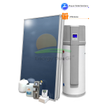 Kit impianto solare termico con scaldacqua in pompa di calore per produzione Acqua Calda Sanitaria, 4 persone, EFMAX